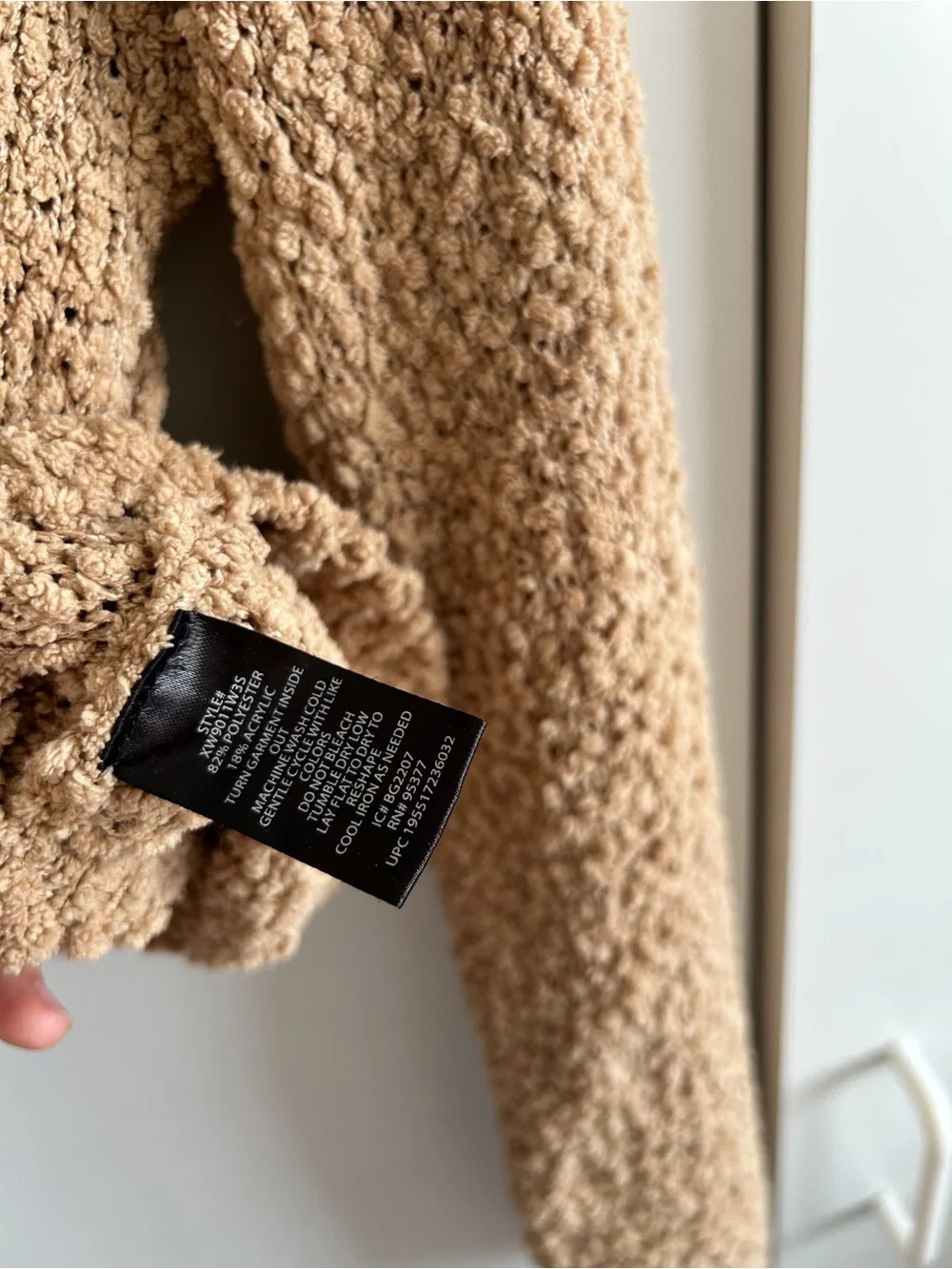Sanctuary Taupe Button Front Popcorn Knit Cardigan • Sz S